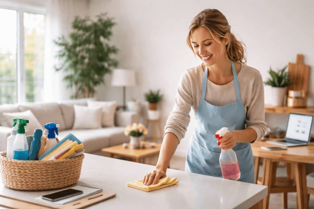 Routine ménage efficace : méthode simple pour une maison toujours propre
